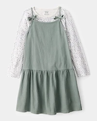 Kid 2-Piece Floral Tee & Tank Dress