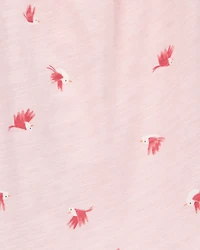 Baby 2-Piece Printed Bodysuit Pant Set - Pink/Navy
