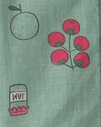 Baby Boy Veggies Fruit Short-Sleeve Button-Down Shirt - Green