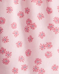 Baby Girl 2-Piece Floral Top and Denim Pants Set