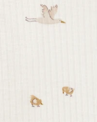 Baby 2-Piece Bird Print Long-Sleeve Tee & Pant Set