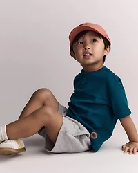 Toddler Boy Henley Tee - Green