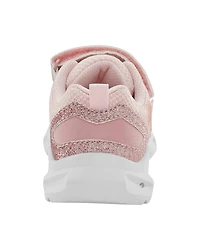 Toddler Glitter Light Up Sneakers - Pink