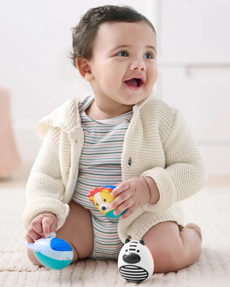 Jungle Beats Baby Egg Shaker Set of 3