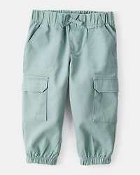 Baby Girl 2-Piece "Loved" Pullover Sweatshirt & Pant Set - Cream/Green
