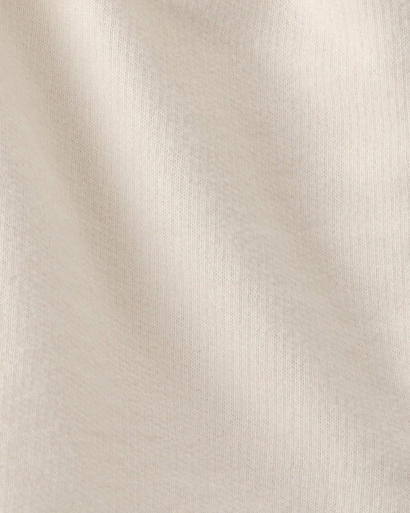 Toddler Girl French Terry Shorts - Cream