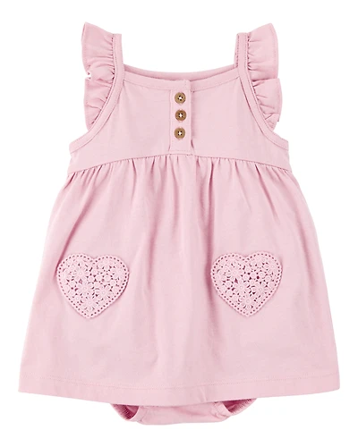 Baby Girl Floral Flutter Sunsuit