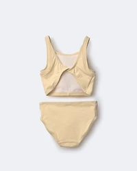 Toddler Girl Bow Tankini - Yellow