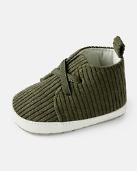 Baby Boy Corduroy High-Top Casual Sneakers - Green