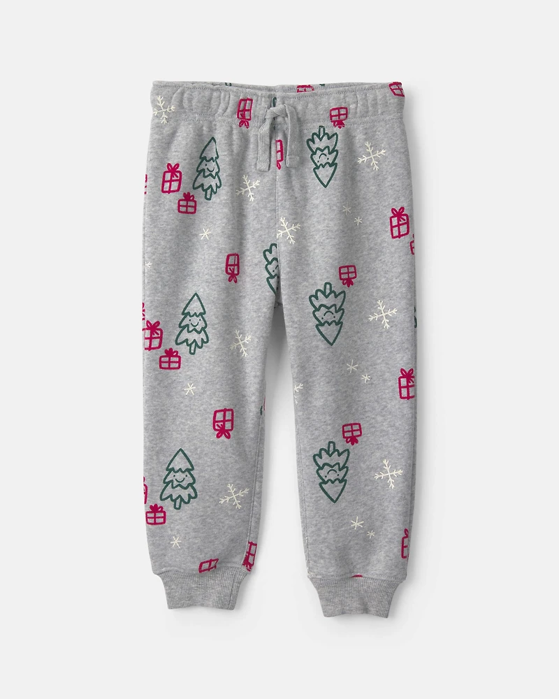 Baby Boy 2-Piece Fleece Top & Pant Set - Green/Grey