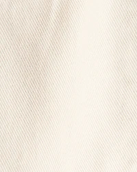 Baby Girl Cotton Cargo Joggers - White