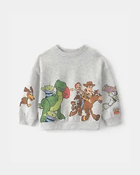 Toddler Boy Pixar© Toy Story French Terry Long-Sleeve Pullover Sweatshirt - Grey