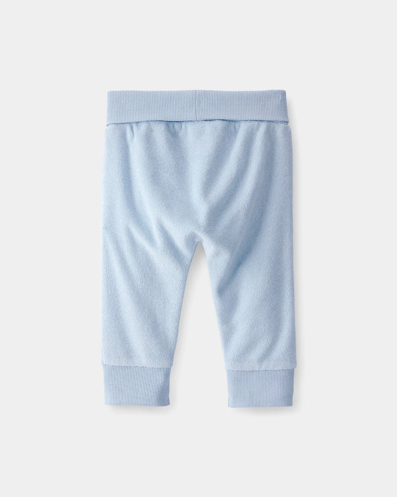 Baby Boy Terry Pants - Blue