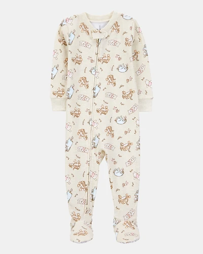 Baby Boy Winnie The Pooh Snug Fit Cotton Footie 1-Piece Pyjamas