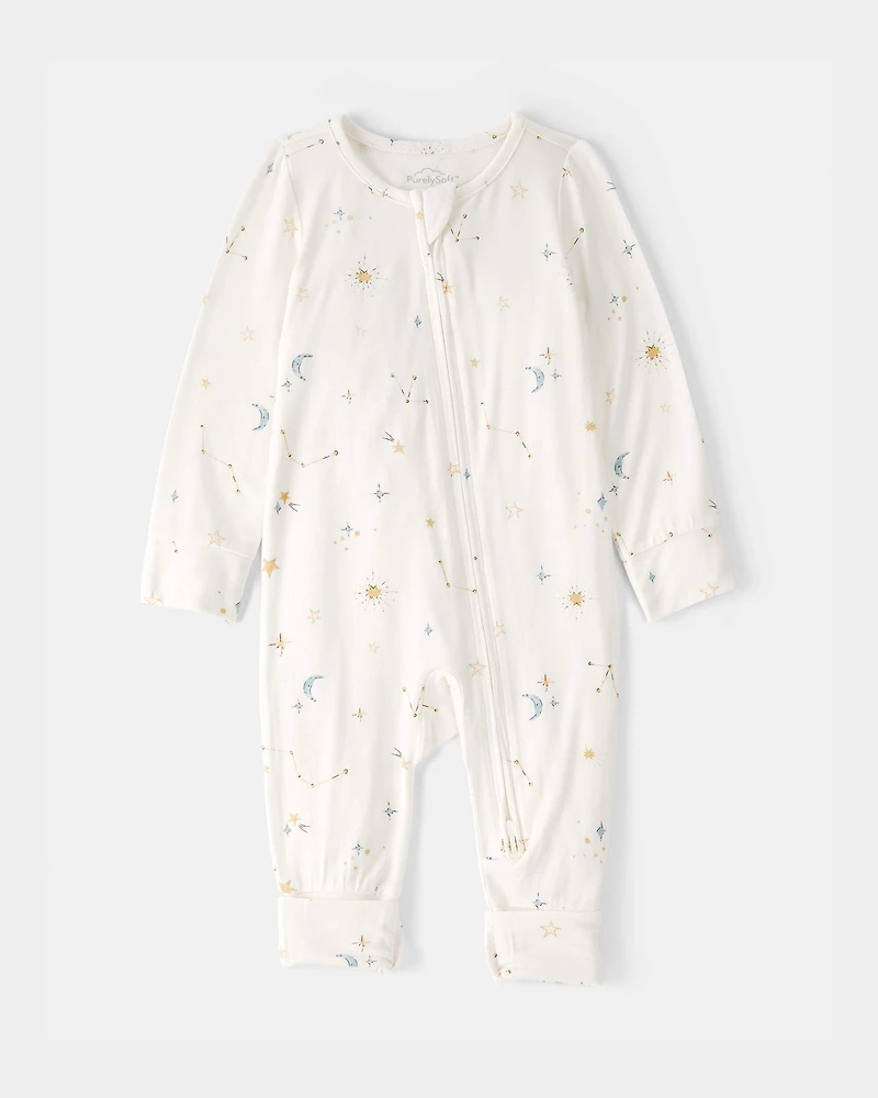 Baby Constellation 2-Way Zip PurelySoft Sleeper - Cream