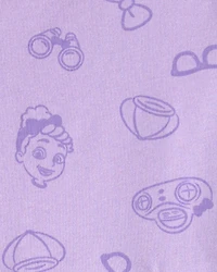 Toddler Girl Blippi Short-Sleeve Dress – Lavender