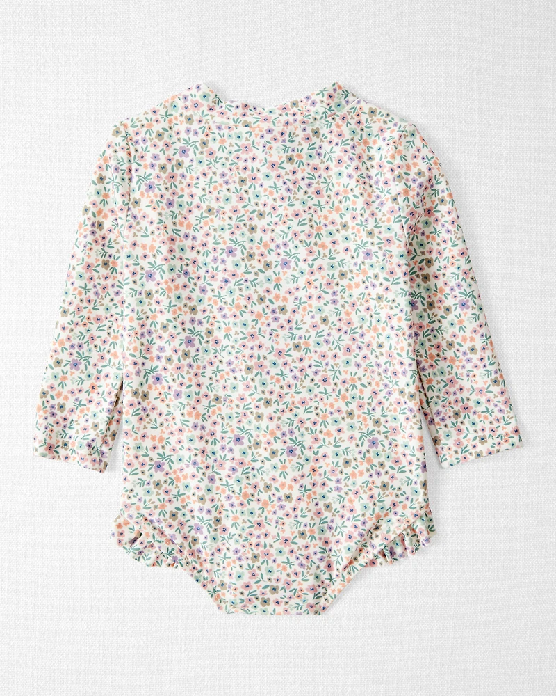 Baby Girl Recycled Ruffle Swimsuit