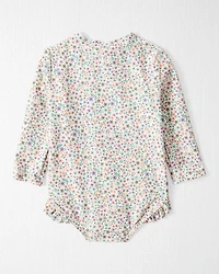 Baby Girl Recycled Ruffle Swimsuit