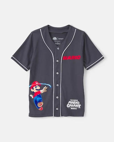 Boys Nintendo Super Mario Jersey - Grey