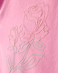 Baby Girl 2-Piece Floral Top & Skort Set - Pink