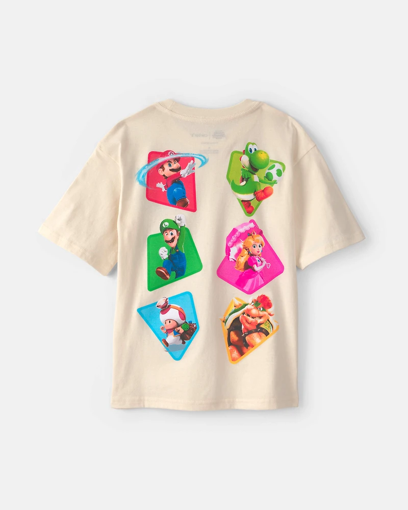 Boys Nintendo Super Mario Graphic Tee - Cream
