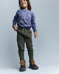 Toddler No-Seam Jogger Pant - Olive