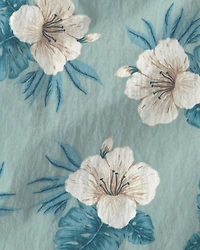 Boys Recycled Swim Trunks Blue Hibiscus