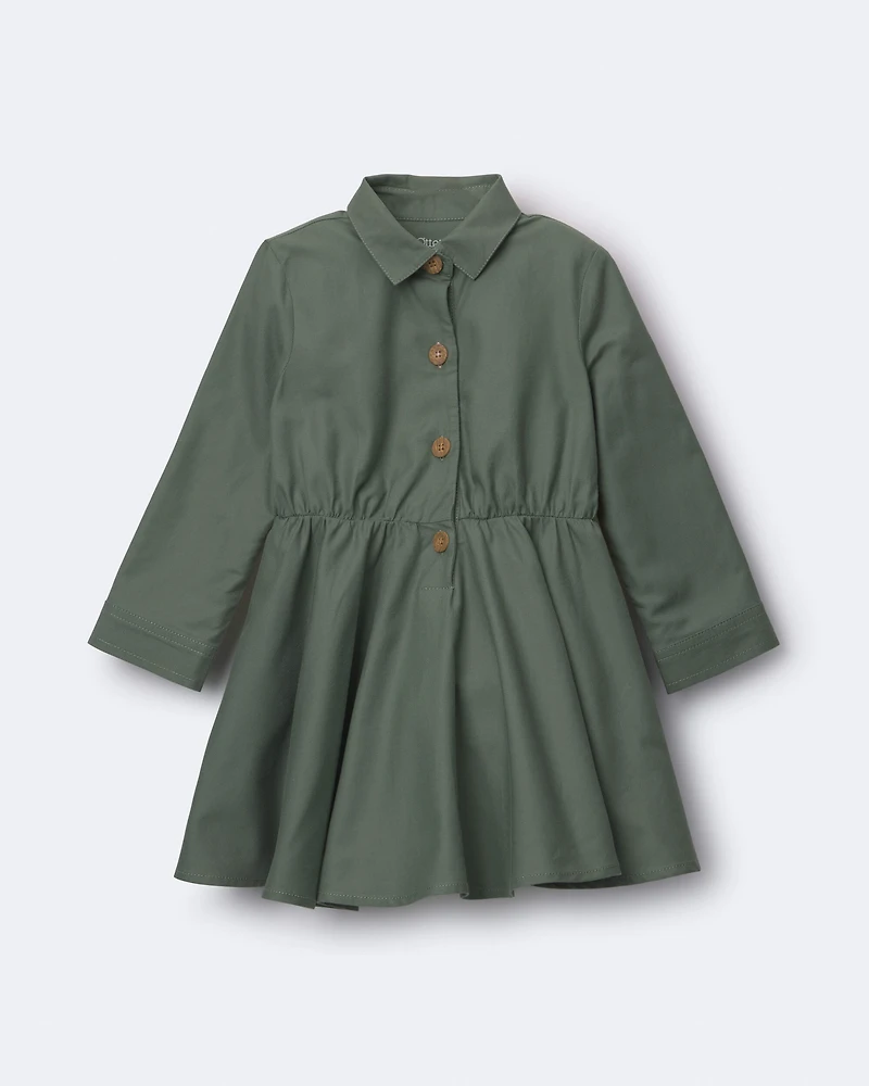 Toddler Girl Avenue Twirl™ Dress - Olive