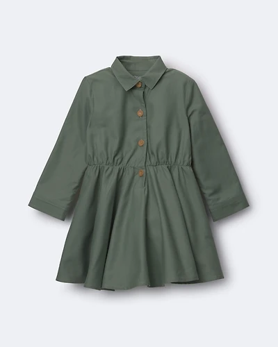 Toddler Girl Avenue Twirl™ Dress - Olive