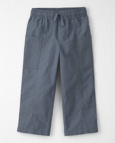 Toddler Boy Linen Pants Made with Organic Cotton