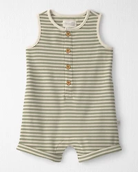 Baby Organic Cotton Waffle Knit Stripes