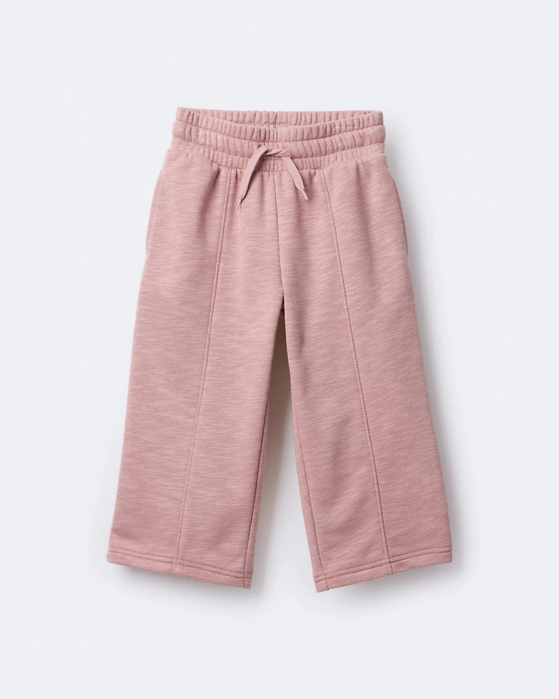 Toddler Girl Linda Wide Leg Pant - Mauve