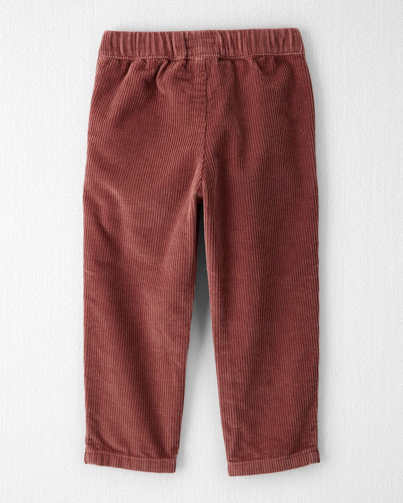 Toddler Organic Cotton Corduroy Drawstring Pants