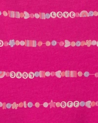 Girls Friendship Bracelet Romper - Pink