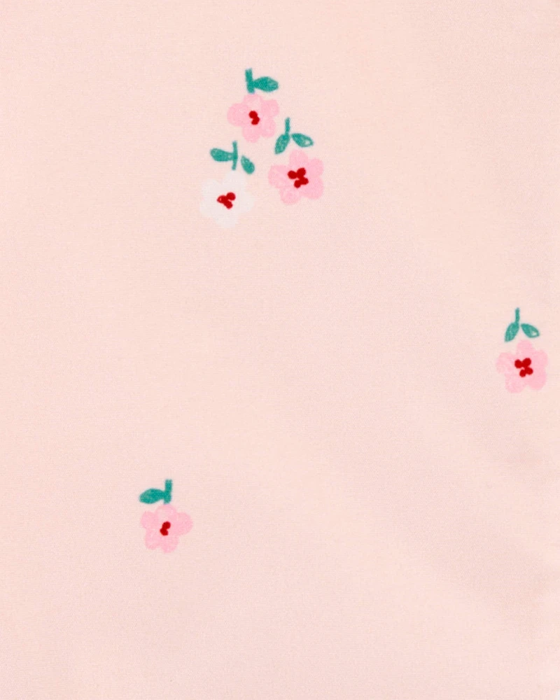 Toddler Floral Rain Jacket - Pink