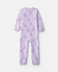 Girls Roller Skating Cat' Long-Sleeve Loose Fit 1-Piece Pyjama
