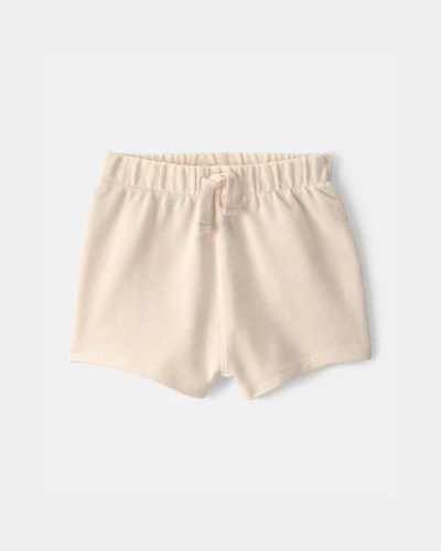 Baby Drawstring Shorts - Ivory