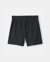 Toddler Boy Mesh Active Shorts - Black