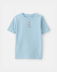 Baby Boy Rib Snug Fit 2-Piece Pyjama Set - Blue
