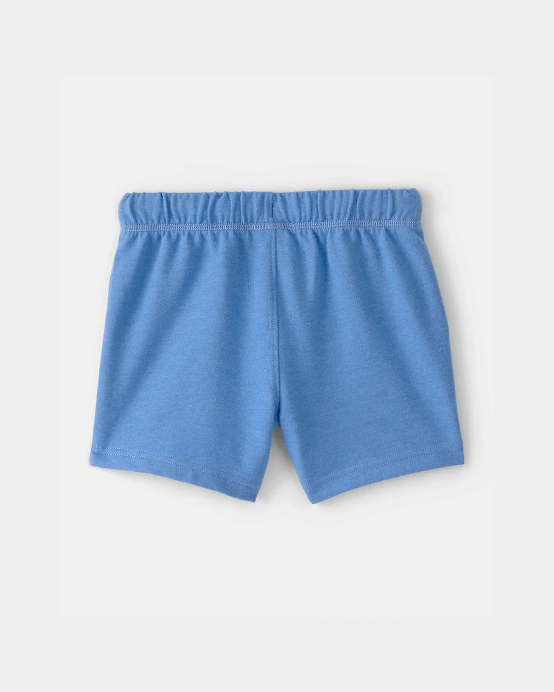 Toddler Boy French Terry Shorts - Blue