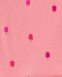 Toddler Girl 2-Piece Popsicle Top & Short Set - Pink
