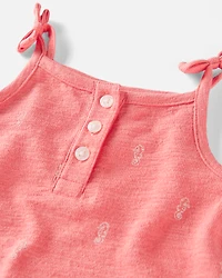 Baby Seahorse-Print Romper Made with Organic Cotton