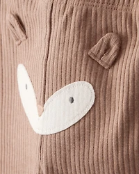 Baby Boy 3-Piece Fox Print Long-Sleeve Bodysuits & Pant Set - White/Brown