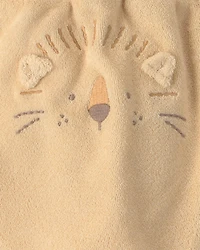 Baby 3-Piece Lion Terry Short-Sleeve Layering Set - Yellow