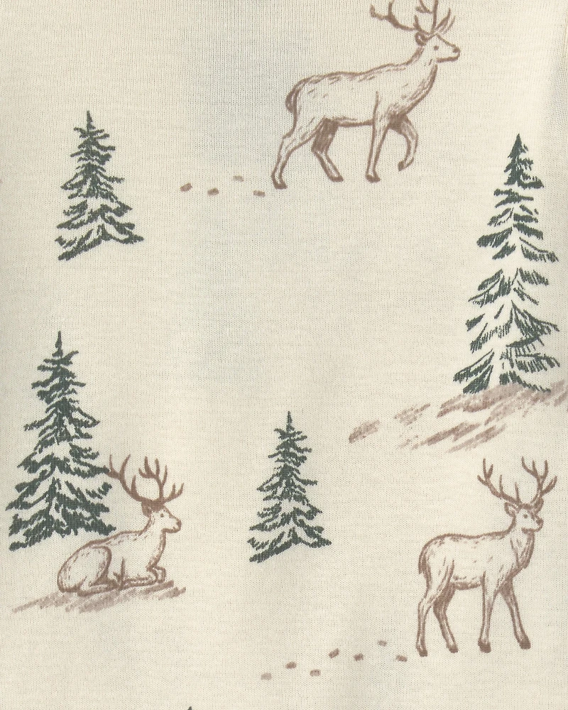Baby 2-Piece Organic Cotton Pyjamas Reindeer Forest