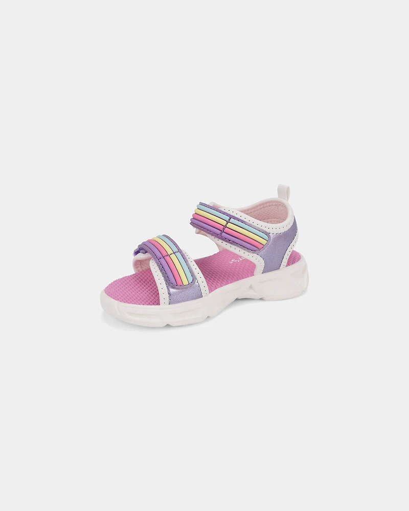Toddler Girl Rainbow Light-Up Sandals