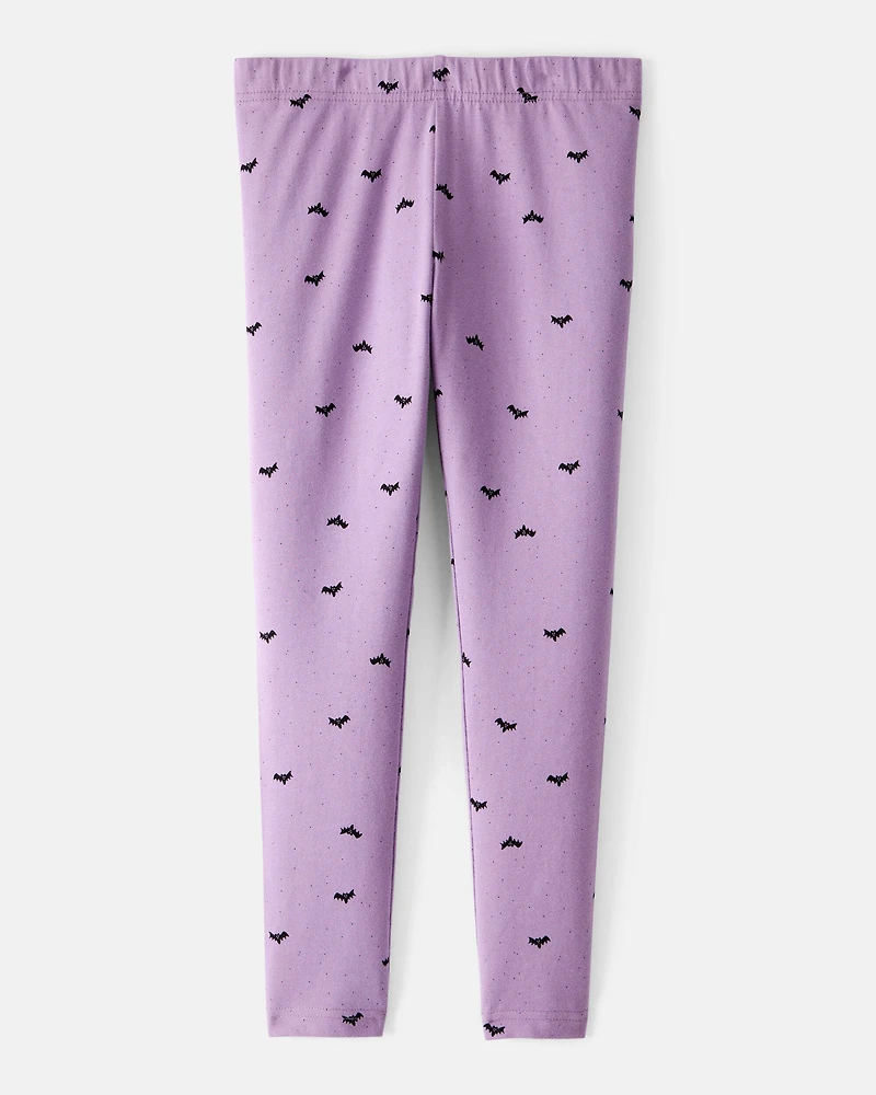 Girls Halloween Bat Leggings