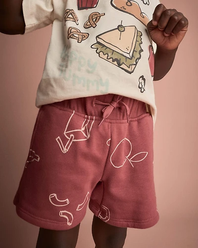 Toddler City Park™ Short Snack Print - Red