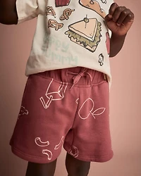 Toddler City Park™ Short Snack Print - Red