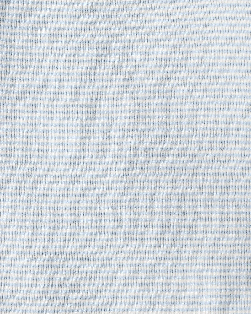 Baby Boy 4-Pack Construction Print Long-Sleeve Multipack Bodysuits - White/Navy Blue